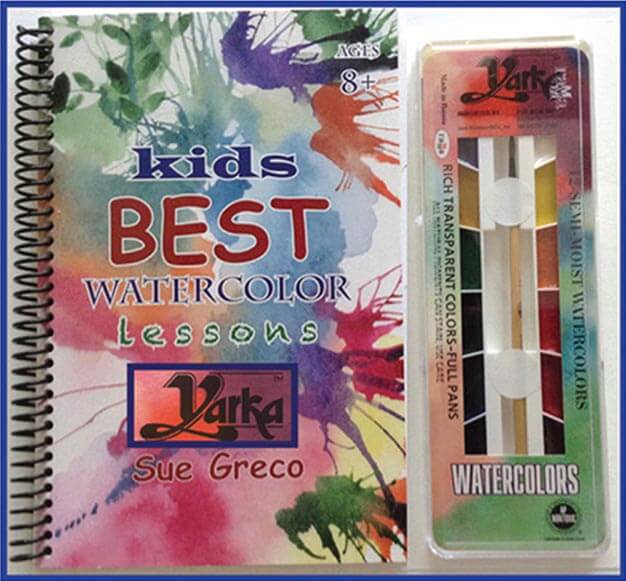 Kid's Best Water Color Lessons book cover by Sue Greco